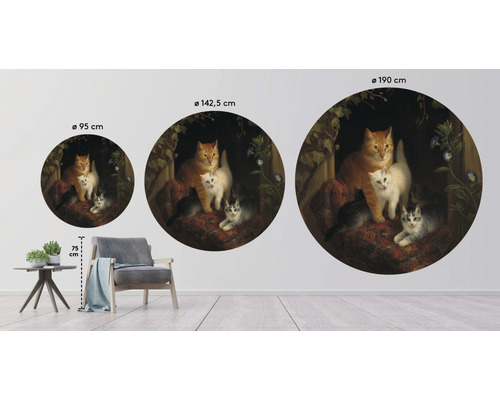 Décoration murale avec motif de chat en différentes tailles