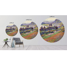 Peinture murale décorative avec motif de paysage en trois tailles différentes.