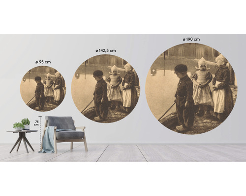 Décoration murale avec motif historique en trois tailles