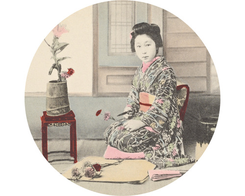 Fototapete Vlies HRBC100075 Japan Geisha Ø 142,5 cm