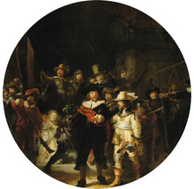 Fototapete Vlies HRBC200025 Rembrandt van Rijn Die Nachtwache Ø 190 cm