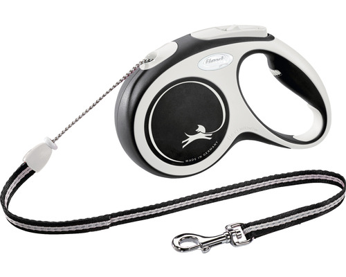 Laisse à enrouleur Flexi avec sangle et mousqueton pour chiens