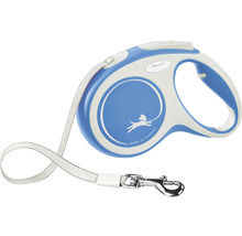 Laisse pour chiens flexi Comfort sangle Taille M jusqu'à 25 kg 5 m bleu