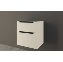 Meuble sous-vasque Baden Haus Urban couleur de façade blanc brossé mat 60 x 62 x 46 cm