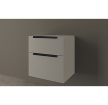 Meuble sous-vasque Baden Haus Urban couleur de façade gris mat mat 60 x 62 x 46 cm