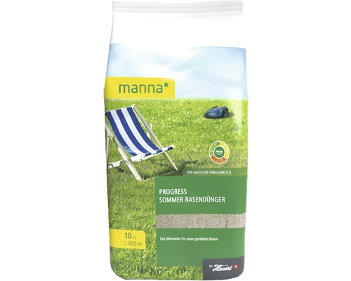 Engrais pour gazon d'été Manna Progress 10 kg 400 m²