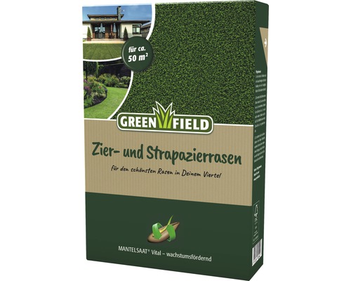 Rasensamen Greenfield Zier- & Strapazierrasen 1 kg 50 m²
