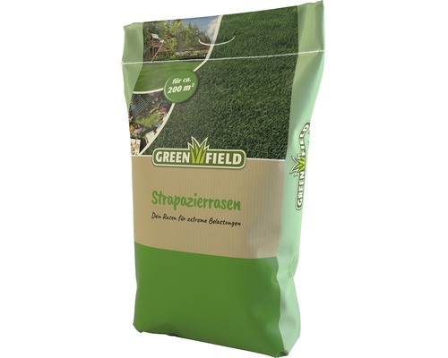 Semences de gazon pour usage intensif Greenfield 5 kg 200 m² Greenfield Semences pour gazon résistant pour environ 200 mètres carrés