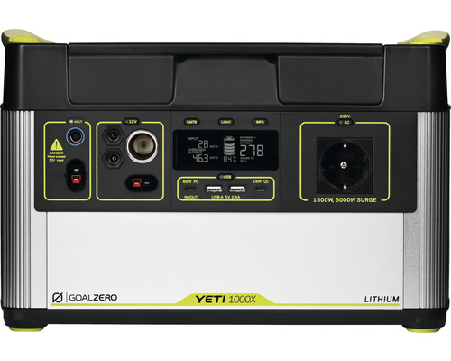 Goal Zero Yeti 1000x Batterie: Li-Ion NMC, 983 Wh (10,8 V, 91 Ah) 14,37 kg