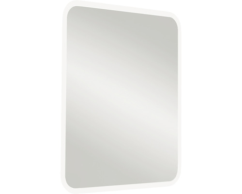 Miroir à LED 60cm avec bords en C et chauffage du miroir