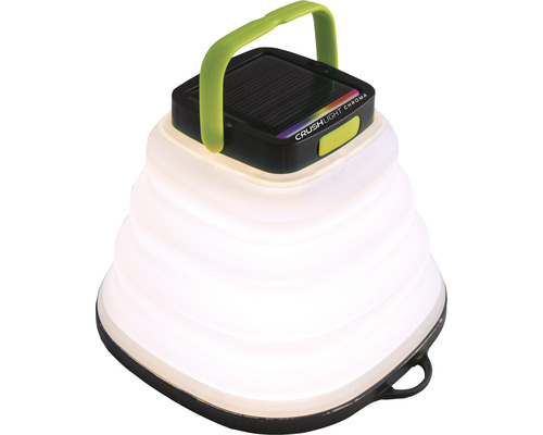 Lanterne de camping Crush Light Chroma Goal Zero avec champs solaire intégré, 3 niveaux de luminosité différents, 6 modes couleur sélectionnables