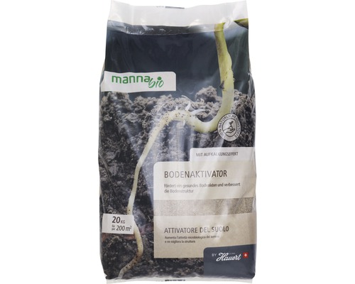 Bodenaktivator Manna Bio organischer Dünger 20 kg 200 m² Sack Bodenaktivator von Manna Bio
