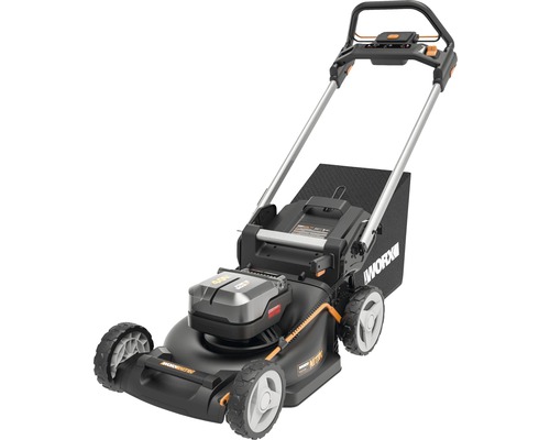 Tondeuse sans fil WORX WG749E 40 V (2x20V) avec batterie 2x 4,0 Ah et chargeur 500m² Tondeuse à gazon sans fil