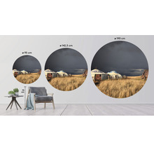 Papier peint panoramique intissé HRBC200057 Yourte mongole Ø 190 cm