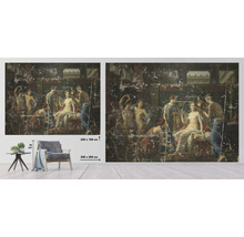 Wandbild mit Darstellung eines historischen Gemäldes mit weiblichen Figuren