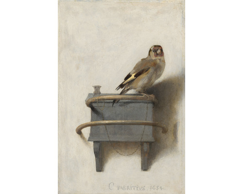 Papier peint panoramique intissé HRBP200031 Carel Fabritius Der Distelfink 4 pcs. 194 x 280 cm