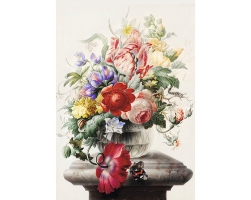 Papier peint panoramique intissé HRBP200032 Herman Henstenburgh Rijksstudio fleurs 4 pcs. 194 x 280 cm
