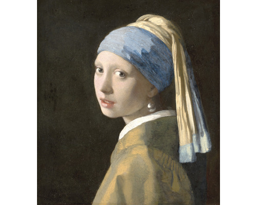 Papier peint panoramique intissé HRBP300041 Jan Vermeers Jeune Fille à la perle 5 pces 243 x 280 cm