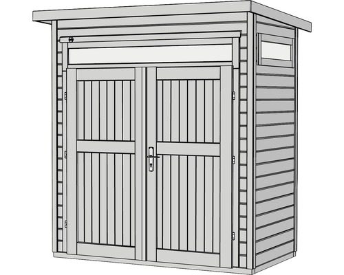 Gartenschrank mit Doppeltür und Rollladen