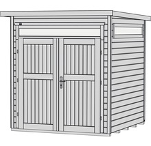 Gartenhaus weka 265 Gr. 2 inkl. Fußboden 219 x 250 cm grau