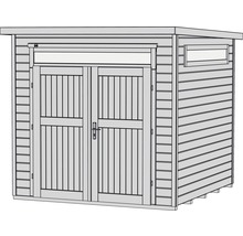 Gartenhaus weka 265 Gr. 3 inkl. Fußboden 247 x 287 cm rot