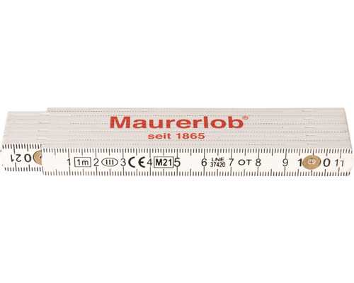 Mètre pliant Maurerlob 1 m, plastique