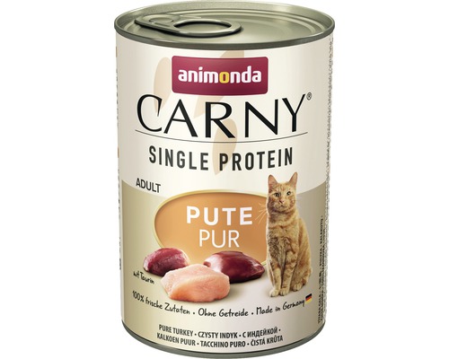 Pâtée pour chats animonda CARNY Single dinde pur 400 g