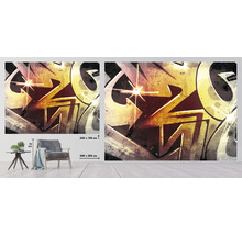 Fototapete Vlies HRBP100089 Graffiti 7-tlg. 340 x 254 cm