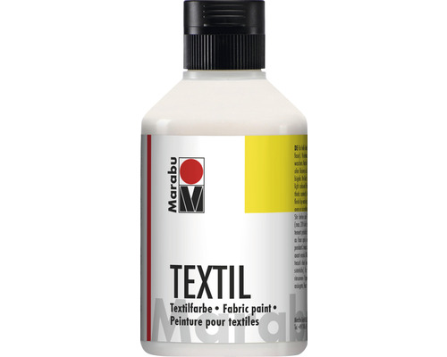 Peinture textile Marabu blanc 070 250 ml Bouteille de peinture textile