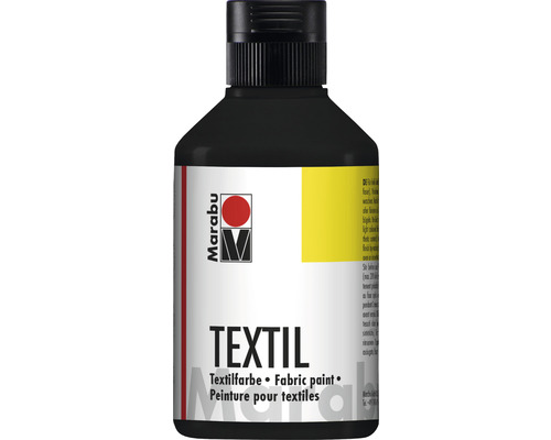Peinture textile Marabu noir 073 250 ml Peinture textile Marabu dans une bouteille