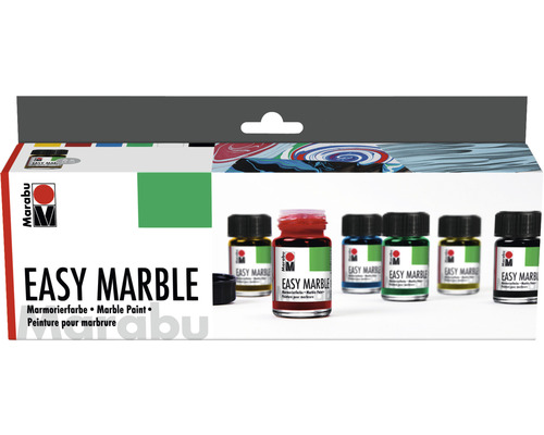 Kit débutant Marabu Easy Marble 6x 15 ml