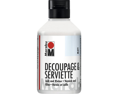 Vernis et colle Marabu Decoupage & Serviette mat 250ml Marabu Decoupage et Serviette, vernis et colle, finition mate