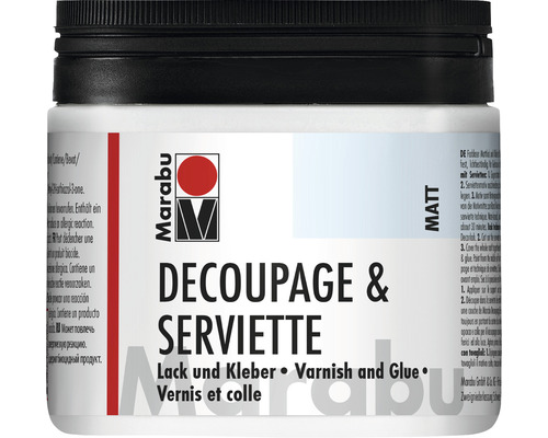 Vernis et colle Marabu Decoupage mat 500ml