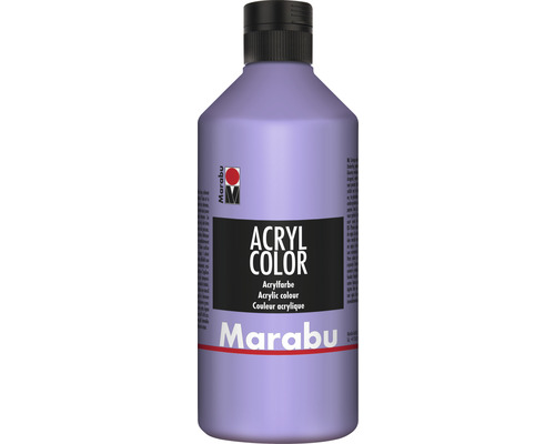 Peinture acrylique Marabu Acryl Color lavande 007 500 ml Peinture acrylique Marabu en bouteille