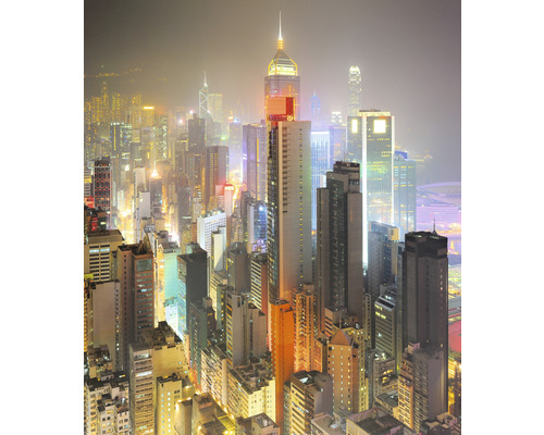 Papier peint panoramique intissé HRBP300092 Hong Kong 5 pces 243 x 280 cm