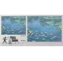 Papier peint panoramique intissé HRBP100036 Monet Les Nymphéas 7 pces 340 x 254 cm
