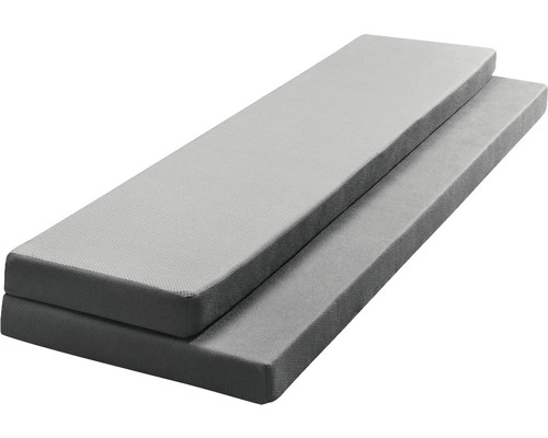 Deux coussins d''assise gris