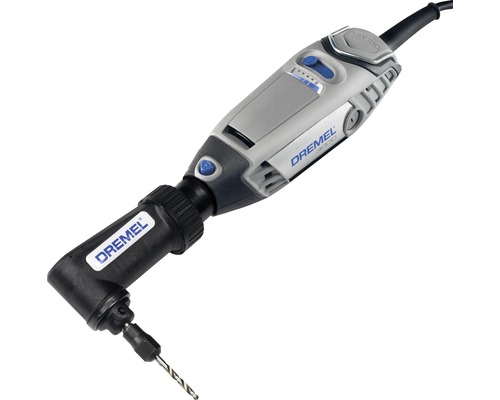 Dremel Multifunktionswerkzeug mit Winkelvorsatz und Bohrer
