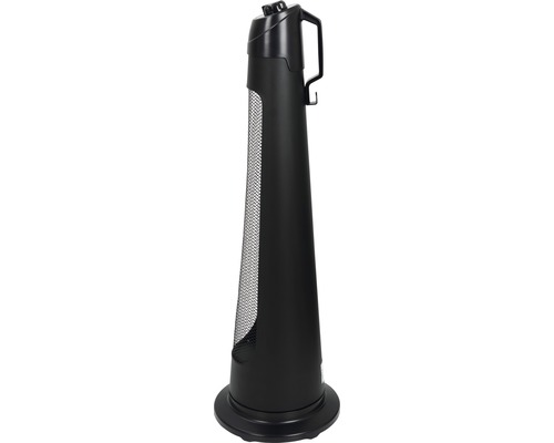 Schwarzer Heizstrahler für den Außenbereich