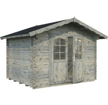Gartenhaus Palmako Vivian 6,9 m² 363 x 290 cm Tauchgrundiert grau