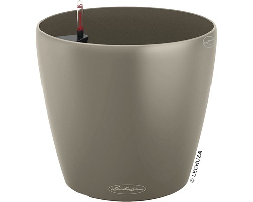 Pot de fleurs Lechuza Classico Color Ø 18 cm brun sable Pot de fleurs Lechuza Classico avec indicateur de niveau d''eau