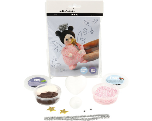 Kit de bricolage pour figurine d''ange en Foam Clay et Silk Clay