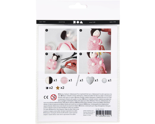 Kit de bricolage pour fabriquer une poupée avec des accessoires dans son emballage