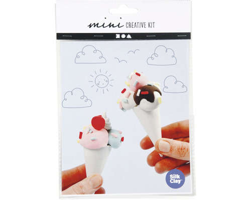 Mini kit créatif cornets de glace Silk Clay