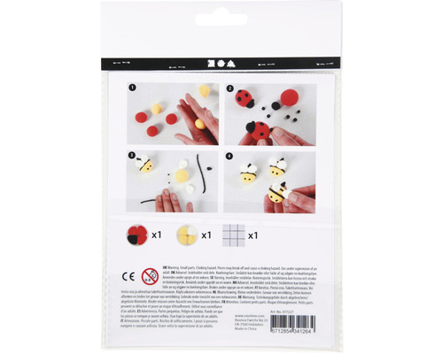 Anleitung für die Herstellung von Marienkäfern und Bienenfiguren