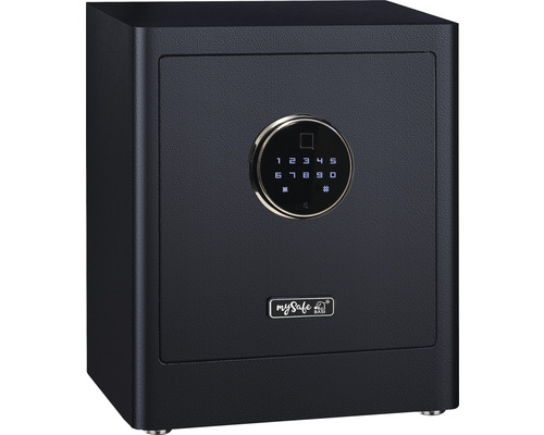 Coffre-fort à poser Basi mySafe Premium 350 noir avec serrure électronique et empreinte