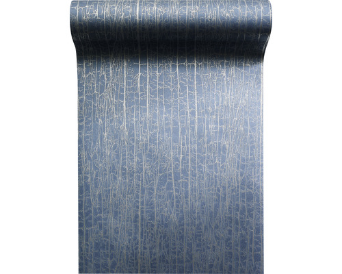 Vliestapete 67568-HOR Pure & Noble IV Lizzy Steel Blue Rolle Vliestapete mit Baumdesign