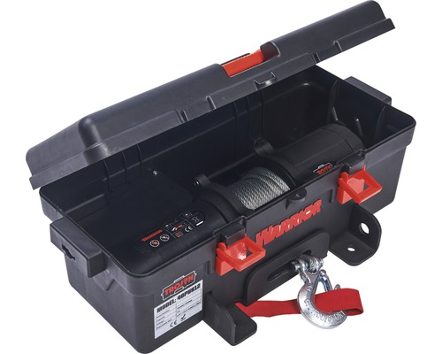 Treuil TROYEN Warrior dans une boîte de rangement ouverte