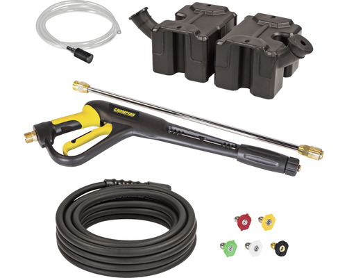 Hochdruckreiniger Zubehörset mit Lanze, Schlauch, Düsen und Wasserbehälter