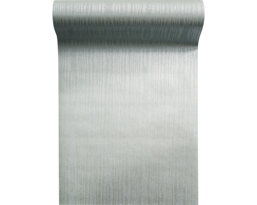 Papier peint intissé 67560-HOR Pure & Noble IV Polly Mint Silver Rouleau de papier peint avec une fine structure en bois